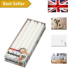 Tapered dinner candles white - tapered,
