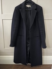 Hobbs Tilda Wool Coat Navy Dark Blue Size UK 8 (US 4) 100% Wool Smart Coat