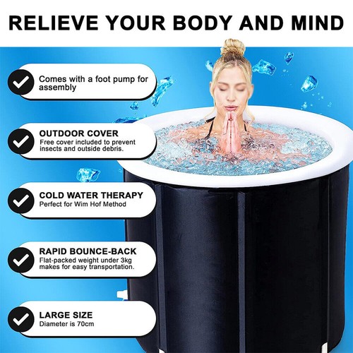 Portable ice bath tub - tub, for