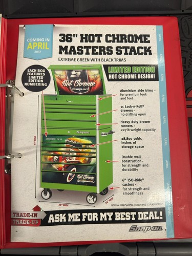 Snap tool box roll cab - on, 36"