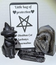 Bag Of Protection Crystals, Witch, Spiritual, Gift