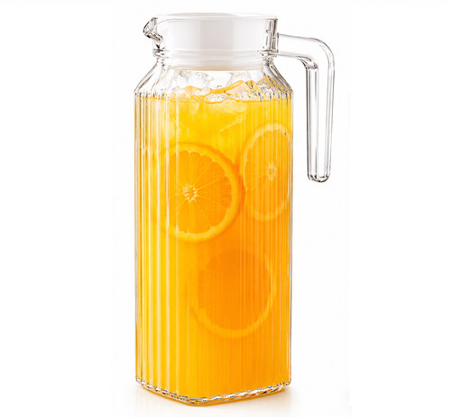 Glass water jug - water, lid