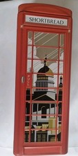 2018 collectible Red Phone Box London M&s Biscuit Tin 23cm Shortbread