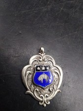 Vintage antique silver enamel - silver,