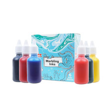 Scola Marbling Ink, 6 Assorted