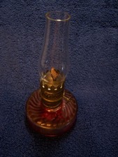 Vintage Mini Swirl Red Glass