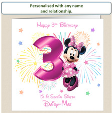 Personalised Minnie Mouse 3rd