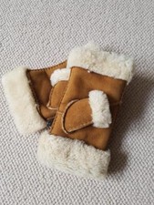Sheepskin Fingerless Mittens