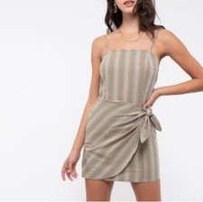 E & M | Green Striped Wrap