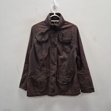 Barbour Summer Sapper Wax Waterproof Brown Country Lightweight Coat Jacket UK 14