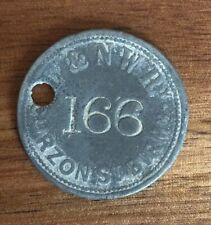 L&NWR Birmingham Curzon Street Check Token Railway  Embossed Token Pewter 