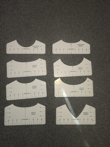 Shirt ruler guide pvc - guide,