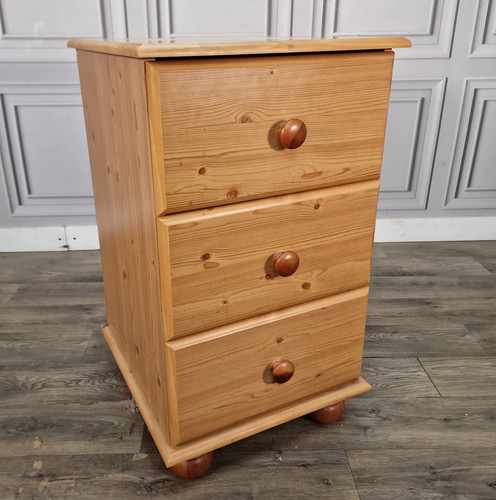 Vintage pine bedside - pine, of