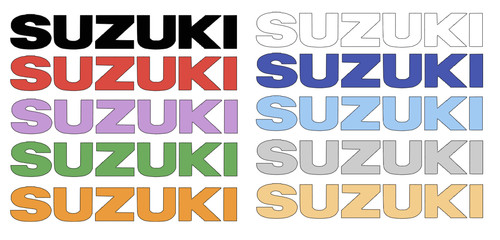 Suzuki tank fairing - suzuki, decals