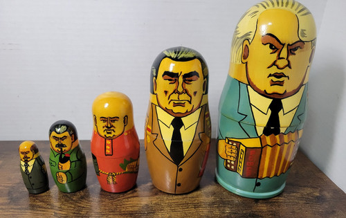 Russian leaders hand - leaders, painted