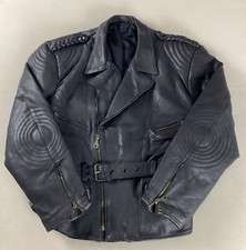 Vintage leather biker - leather,