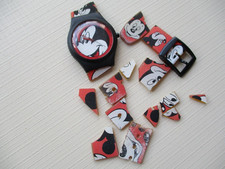 novelty MICKEY MOUSE RED digital watch OLD used SPARES REPAIRS DISNEY lorus