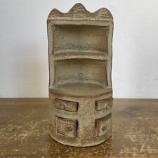 Miniature Corner Hutch Dollhouse Stoneware Dresser Earthenware