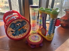 Rainmaker instrument toy Tube shaker/vtech Triangle/peppa/drum Bundle