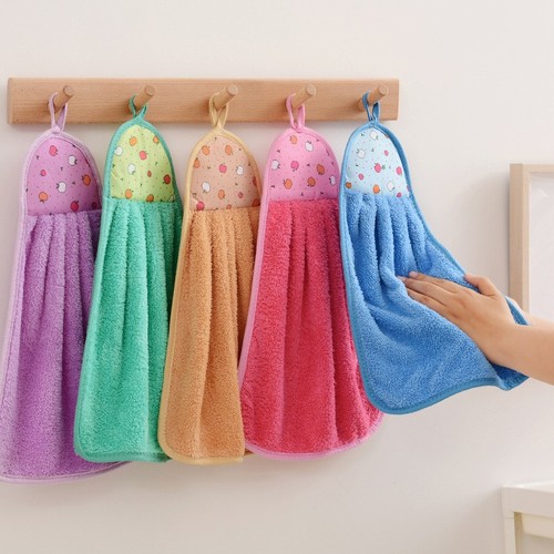 4pcs small hand towels - 4pcs, coral