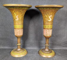 Rare Vintage Etched Brass