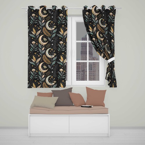 Blackout eyelet curtains - blackout,