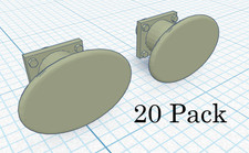 Oval Buffers (short) (20 Pack)
