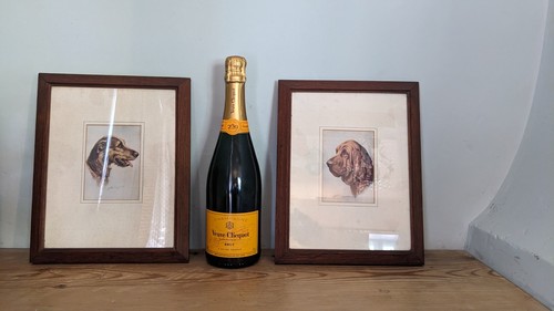 Pair vintage 1940 signed - pair, 1940's