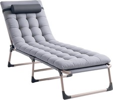 Single Folding Bed Sun Lounger