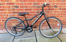 Girls Black Apollo Kinx 24in Wheel Mountain Bike