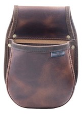 Shotgun Cartridge Pouch Distressed Brown Leather Hornstone holds 50 x 12g shells