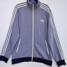 Adidas Originals Grey Beckenbauer Tracksuit Top Jacket | Men's Large