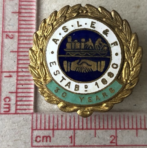 Vintage aslef years service - aslef,