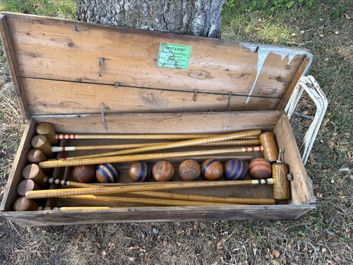 Vintage croquet set - set, ,