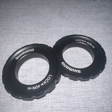 Shimano HB-M618 lock ring & washer - Y24698030 Pair Black External