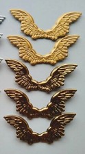 Die Cut Embossed Shapes  Angel Fairy Wings  Gold  12 pieces  Crafts Cardmaking