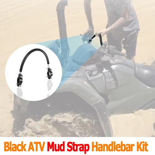 Black atv mud strap - black, grab