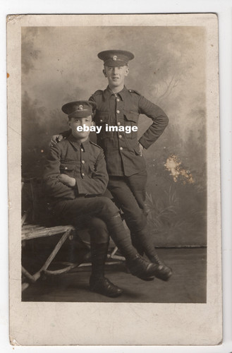 Military postcard ww1 soldiers - military,