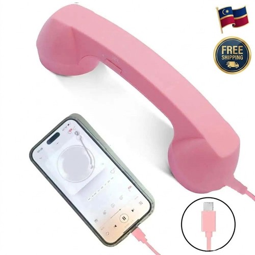 Retro telephone handset - telephone,