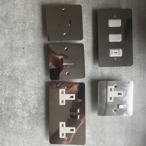 Chrome switches and - chrome, sockets