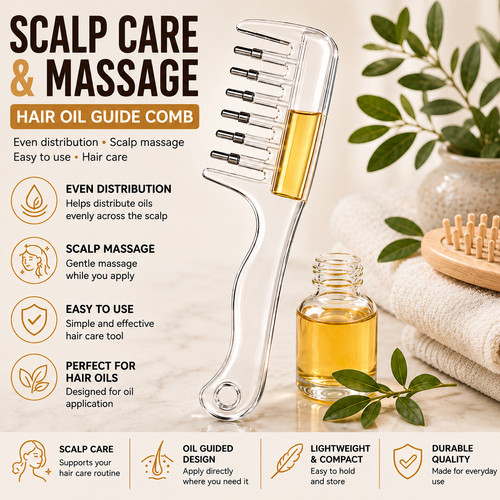 Scalp massage comb essential - massage,