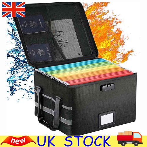 Fireproof document box with - document,
