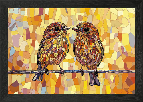 Two birds wire - birds, on