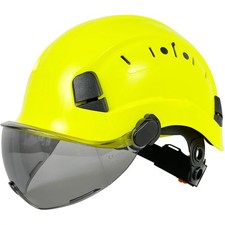CE Safety Helmet with Goggles Visor ABS Hard Hat Industrial Work Head Protect