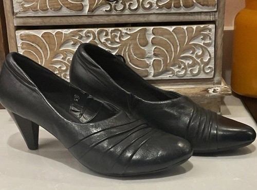 Footglove black leather court - leather,