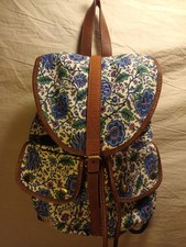 Jack Wills Black Multi Floral Rucksack Backpack Bag