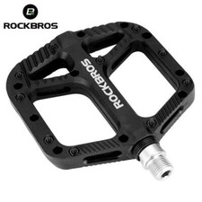 ROCKBROS Mountain Bike Pedals Bicycle Nylon Flat Pedals 2 Sealed Bearings 9/16"