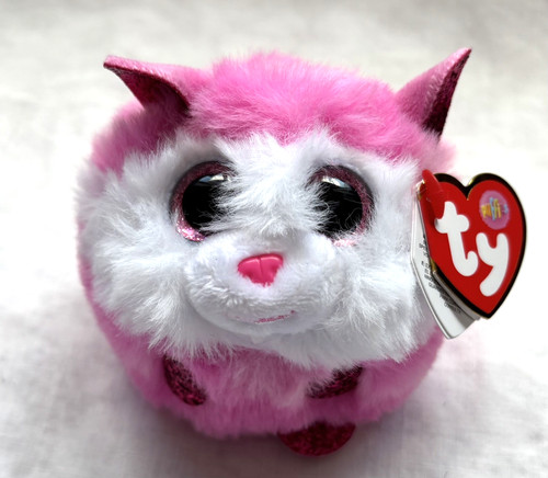 Puffie pink plush soft toy - ty,