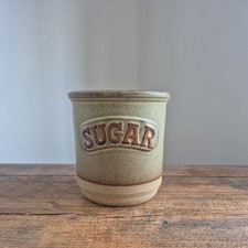 Vintage stoneware sugar pot
