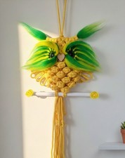 Macrame Owl Wall Hanging –